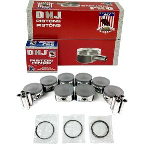 DNJ PRK1163 Piston and Ring Kit For 2009-2019 Chrysler Dodge Jeep Ram 1500 1500 Classic 2500 300 3500 Challenger Charger Commander Durango Grand Cherokee Ram 1500 5.7L V8 OHV 16V Naturally Aspirated