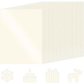 YOTINO White Shimmer Cardstock 100 Sheets White Cardstock Paper 8.5x11 Inches, 77.5lb/210gsm Cover White Printer Paper Card stock for Invitations cards, Certificates, Crafts, DIY Cards and Printing