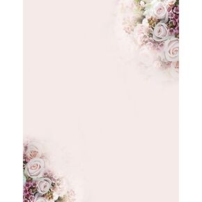 Great Papers! Elegant Florals Letterhead, for Invitations, Announcements and Personal Messages, Printer Friendly 8.5" x 11", 50 Pack (2023066)