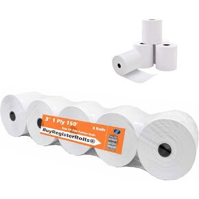 Star SP700 Kitchen Printer Paper (5 Rolls each) 3" x 150' 1-Ply Bond Receipt 10 Rolls POS Cash Register Point of Service Printer Paper Also works for M188B, TMU220