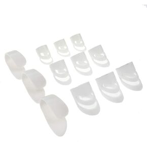 12pcs Guitar Picks Finger Picks Thumb Picks,Small, Medium and Large Guitar Picks Plectrums with Stringed Instrument Accessories,Black Color