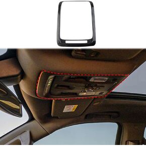 Carbon Fiber Interior Roof Reading Light Lamp Cover Trim Accessories for 2021-2023 Chevy Tahoe Suburban for 2021-2023 GMC Yukon