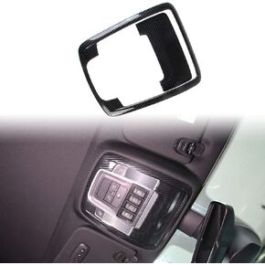Korlot Carbon Fiber Roof Reading Light Lamp Cover Trim Kit For Dodge Ram 1500 2500 3500 2019+
