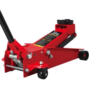 BIG RED ATZ830023RR Torin Hydraulic Heavy Duty Steel Service/Floor Jack with Dual Piston Quick Lift Pump, 3 Ton (6,000 lb) Capacity, Red