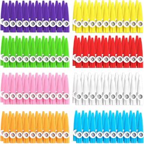 160 Pcs 8 Colors Plastic Kazoo for Kids Kazoos bulk for Party Early Childhood Educational Gifts Party Favors Gifts Prize Classrooms Musical Instrument