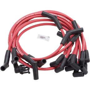Edelbrock 22714 Spark Plug Set SBF 83-96 50 ohm Resistance RED Wire (Set of 10) in Kuwait