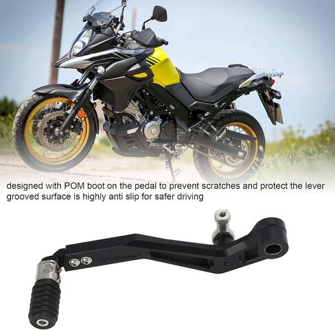 Aramox Adjustable Shift Pedal Lever Motorcycle Adjustable Gear Shifter Folding Shift Pedal Lever Compatible with Suzuki V Strom DL650 2017‑2020 (Black) in Saudi Arabia