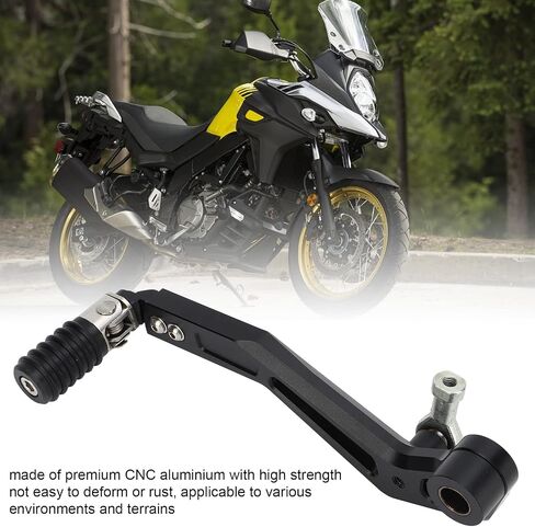 Aramox Adjustable Shift Pedal Lever Motorcycle Adjustable Gear Shifter Folding Shift Pedal Lever Compatible with Suzuki V Strom DL650 2017‑2020 (Black) in Saudi Arabia