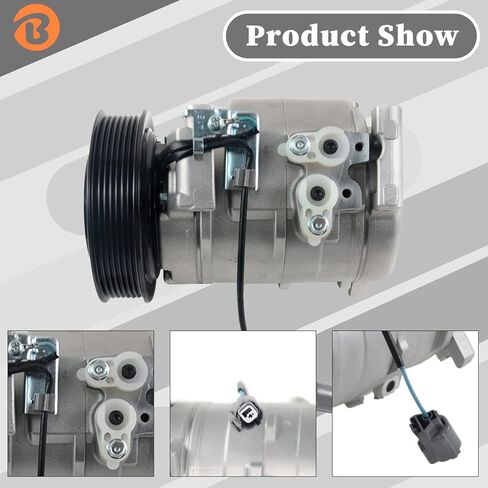 ضاغط مكيف الهواء مع القابض - يستبدل CO 28003C، 38810-RAA-A01، 10349951 - متوافق مع Accord، 2003-2007 in Kuwait