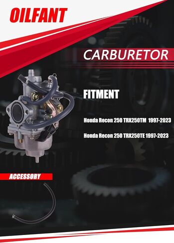 OILFANT Carburetor For Honda TRX250 TRX 250 Recon 1997-2001/TRX250TM TRX250TE ATV Carb 2002-2007 in Saudi Arabia