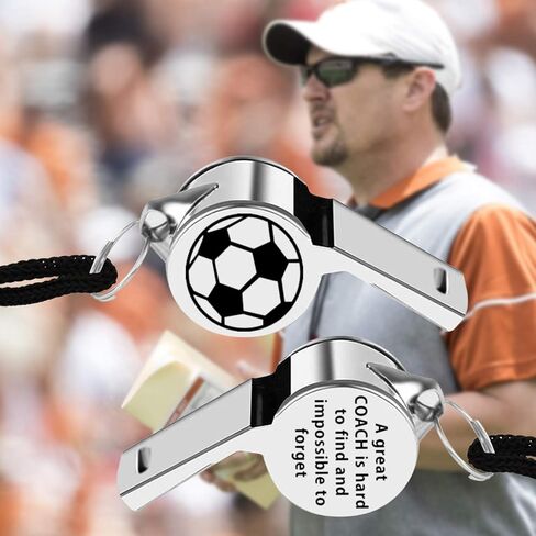 FAADBUK Soccer Coach Whistle A Great Coach is Hard to Find and Impossible to Forget Whistles with Lanyard Thank You Gift in Saudi Arabia
