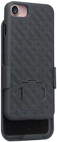 حافظة iPhone SE2/8/7/6/6s، حافظة كومبو وحافظة - مع مسند مدمج، حافظة بمشبك حزام دوار لهاتف Apple iPhone SE 3rd Gen (2022) SE2 8، 7، 6، 6s in Kuwait