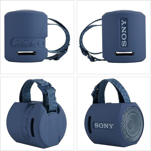 غطاء حافظة من السيليكون من TXEsign لهاتف Sony SRS-XB13/SRS-XB100 مكبر صوت صغير محمول لاسلكي إضافي، حقيبة واقية لسماعات السفر وملحقات الأكمام لهاتف Sony SRS-XB13 (أسود) in Saudi Arabia