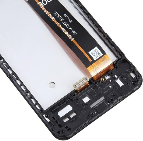 for Samsung Galaxy F13 Screen Replacement SM-E135F, SM-E135F/DS 6.6" LCD Display Touch Digitizer Assembly(Black with Frame) in Saudi Arabia