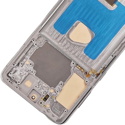 AMOLED لهاتف Samsung Galaxy S21 Plus استبدال الشاشة مع إطار لهاتف Samsung S21+ استبدال الشاشة SM-G996B SM-G996U LCD محول رقمي شاشة تعمل باللمس مع أدوات 6.7 بوصة فضي in Kuwait