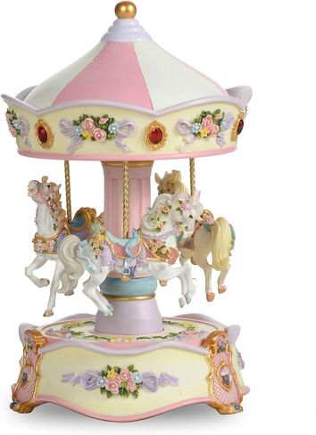 The San Francisco Music Box Company Classic Horse Musical Carousel in Saudi Arabia