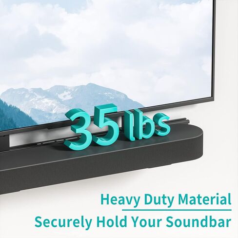 حامل تلفزيون Soundbar عالي التحمل لحامل Sonos Beam Gen 1&2 Soundbar أسفل التلفزيون أو فوق ارتفاع التلفزيون، قم بضبط حامل Soundbar لحامل تلفزيون Sonos Beam مع مجموعة أدوات - تحمل ما يصل إلى 15 رطلاً in Kuwait