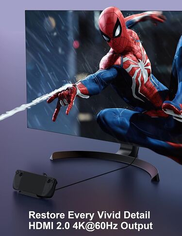 Steam Deck/Steam Deck OLED Dock with SD/TF Reader, NewQ 7-in-1 Dock with HDMI 2.0 4K@60Hz, 2 USB-A 3.0, 1000Mbps Ethernet, PD-in 100W Max, Compatible with USB C Devices in Saudi Arabia
