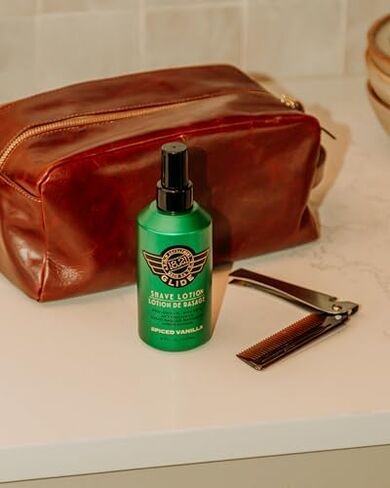 بلسم اللحية المصنوع يدويًا 45.72 للرجال، فانيليا سبايد، 55.8 مل - كريم تصفيف فاخر مع لمعان منخفض لترطيب وتشكيل اللحى والشوارب - بلسم شعر الوجه المعطر، ترطيب يدوم طويلاً in Kuwait