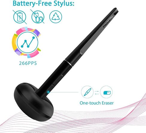 HUION Inspiroy Q11K V2 أقراص الرسم الرسومية اللاسلكية وظيفة الميل بطارية خالية من القلم 8192 ضغط القلم، 11 * 6.87 بوصة قلم لوحي لجهاز Mac/PC/Windows in Kuwait