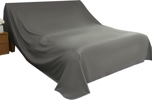 LiveGo Furniture Dust Cover Cloth Sofa Cover Dustproof Cloth Bed Cover Cabinet Cover Cloth Home Dust Block Ash Cover Home (Dark Grey, 240cm x 350cm(94x137in)) in Kuwait
