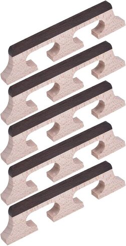 Kmise Banjo Bridge for 4 String Banjo Guitar Parts Replacement and Maple 5 Pcs in Saudi Arabia