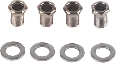 4 أوتاد ضبط البانجو، 4 قطع آلة بانجو موجهة مضادة للصدأ من سبائك الزنك البانجو رؤوس آلة مع أزرار لؤلؤية، آلات ضبط البانجو (فضية) in Kuwait