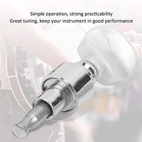 4 أوتاد ضبط البانجو، 4 قطع آلة بانجو موجهة مضادة للصدأ من سبائك الزنك البانجو رؤوس آلة مع أزرار لؤلؤية، آلات ضبط البانجو (فضية) in Kuwait