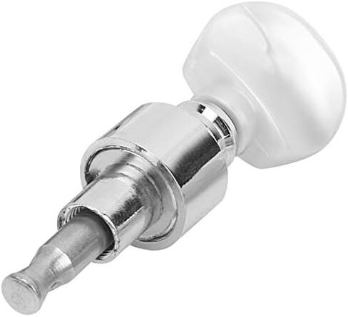 4 أوتاد ضبط البانجو، 4 قطع آلة بانجو موجهة مضادة للصدأ من سبائك الزنك البانجو رؤوس آلة مع أزرار لؤلؤية، آلات ضبط البانجو (فضية) in Kuwait