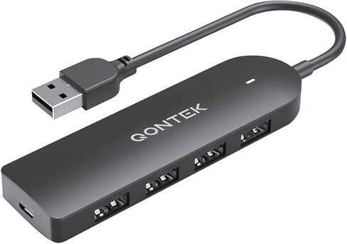 موزع USB مع منفذ إدخال الطاقة، النوع A، 4 منافذ USB 3.0 (المعروف أيضًا باسم 3.1 Gen 1، 3.2 Gen 1x1)، منفذ إدخال طاقة - أضف طاقة إضافية مع شاحن Micro USB (غير متضمن)، نقل البيانات، أجهزة الشحن in Saudi Arabia