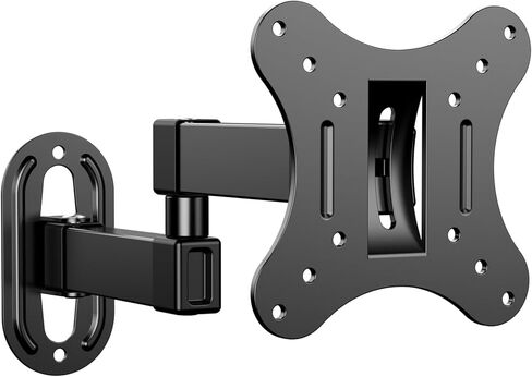 Articulating Arms Full Motion TV Monitor Wall Mount Bracket Tilt Extension for Most 14-27 Inch Flat Curved Screen TVs and Monitors Max VESA 100x100mm Holds up to 22lbs in Kuwait