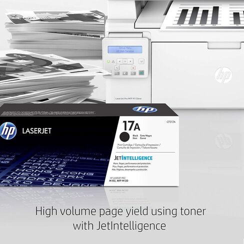 طابعة ليزر HP Laserjet Pro M130nw الكل في واحد لاسلكية، جاهزة للتجديد من Amazon Dash (G3Q58A). تحل محل طابعة الليزر HP M125nw (متجددة) in Kuwait