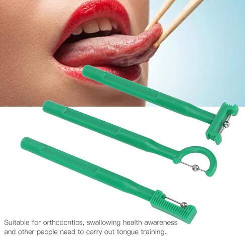 3Pcs Tongue Tip Exercise Set, Tongue Tip Lateralization Lifting Oral Muscle Training Tool, Mouth Exerciser, Muscle Perceiving Training Recovery Device, Improves Feeding Skills and Speech Clarity in Saudi Arabia