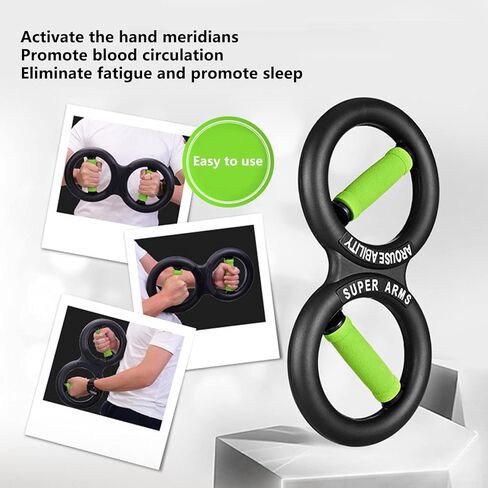 Hand Grip Strengthener, Arm Strength Exercise Tool 8 Shaped Circulation Wrist Strength Training Fitness Tool 10kg in Kuwait
