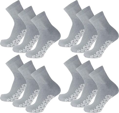 Diabetic Socks for Men, Women, Cushioned Quarter Cotton Socks with Non-Binding, Loose Top Therapeutic Cotton Gripper Socks in Saudi Arabia
