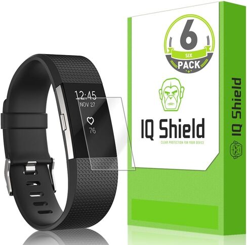 IQShield Screen Protector Compatible with Fitbit Charge 2 (6-Pack) Anti-Bubble Clear TPU Film in Saudi Arabia