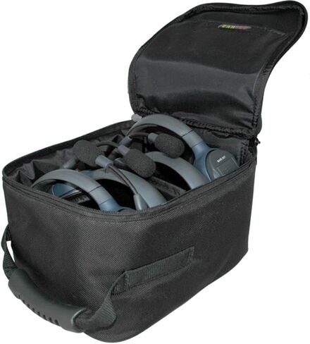 نظام اتصال داخلي Eartec HUB7SMXD Ultralite لـ 7 أشخاص مع 6 سماعات فردية و1 كحد أقصى 4G مزدوجة (الولايات المتحدة الأمريكية)، مع مجموعة تنظيف 6AVE. in Kuwait