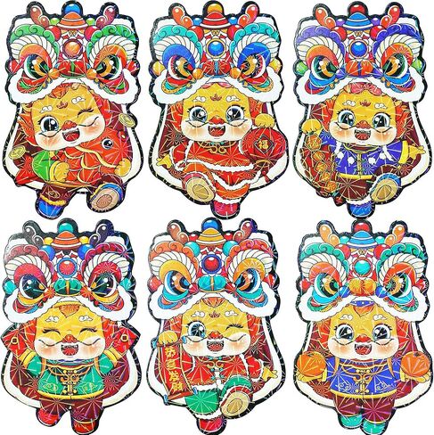 18 Pcs Red Envelopes Chinese New Year 2024 Cute Dragon Shape Red Envelope Lunar New Year Hong Bao Red Pocket Lucky Money Envelopes Cash For Gifts Spring Festival Set1 in Saudi Arabia