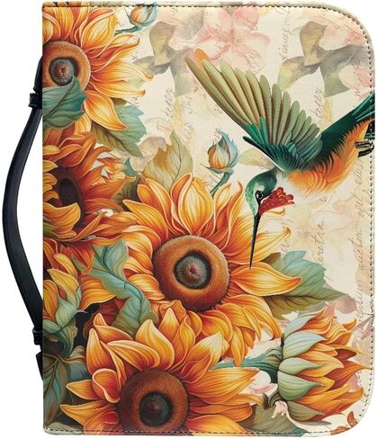 Mumeson Bible Covers for Women Study Portable Organizer Bible Protect Bag with Handle PU Leather Bible Carrying Case in Kuwait