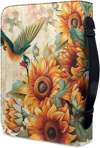 Mumeson Bible Covers for Women Study Portable Organizer Bible Protect Bag with Handle PU Leather Bible Carrying Case in Kuwait