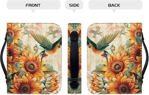 Mumeson Bible Covers for Women Study Portable Organizer Bible Protect Bag with Handle PU Leather Bible Carrying Case in Kuwait