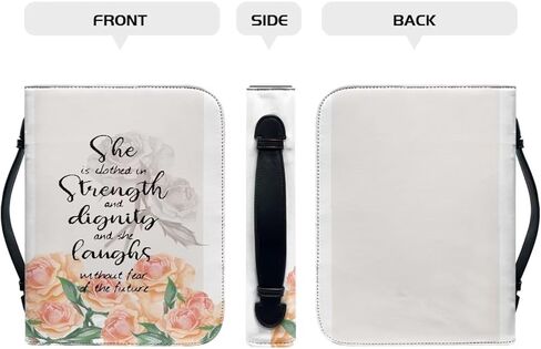 Mumeson Bible Covers for Women Study Portable Organizer Bible Protect Bag with Handle PU Leather Bible Carrying Case in Kuwait