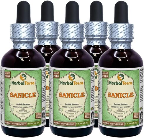 Herbal Terra Sanicle (Sanicula Europaea) Glycerite, Dried Herb Alcohol-Free Liquid Extract 2 oz in Kuwait