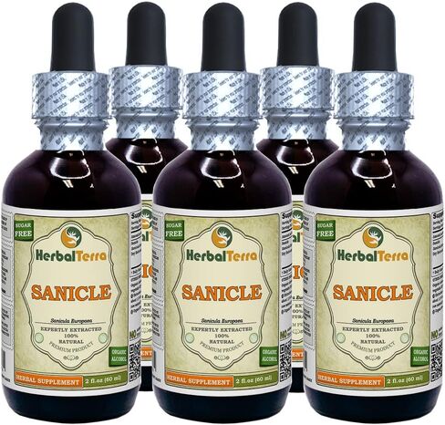 Herbal Terra Sanicle (Sanicula Europaea) Glycerite, Dried Herb Alcohol-Free Liquid Extract 2 oz in Kuwait