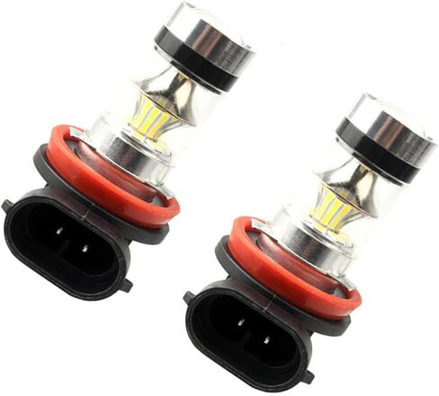 2 قطعة 9005/9006 LED مصباح ضباب السيارة، مصابيح تشغيل نهارية، ضوء أمامي 6500K، مصابيح شعاع منخفضة 12 فولت 100 وات، عالمية لمعظم المركبات (الضوء الأبيض) in Saudi Arabia