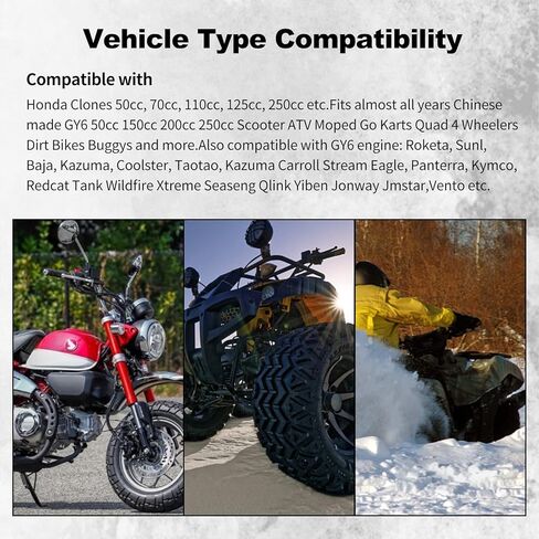 محرك بدء التشغيل متوافق مع GY6 125CC 150CC ATV سكوتر الدراجة ATV Go Karts Quad 4 عجلات Taotao Baja in Kuwait