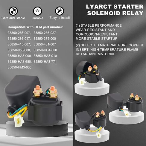 مرحل الملف اللولبي للمبتدئين وأجزاء محرك المبتدئين المتوافقة مع محرك GY6 50cc 150cc 200cc 250cc سكوتر ATV Taotao SUNL Coolster Dirt Bikes Go Kart Baja Roketa 4-Stroke in Kuwait