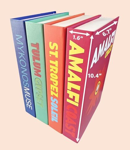 Preppy مكتب كتاب ديكور الرف وهمية فو الأزياء كتاب 10PCS فتاة جوز الهند الجمالية الدنماركية الباستيل Beachy الزينة الملونة غرفة ديكور الكتب الزخرفية ديكورات المنزل Preppy الاشياء غير تقليدي in Kuwait