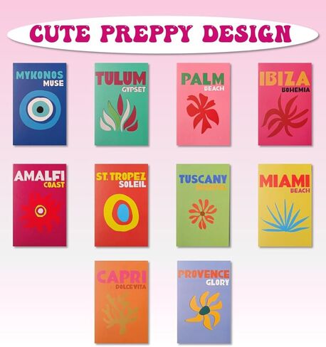 Preppy مكتب كتاب ديكور الرف وهمية فو الأزياء كتاب 10PCS فتاة جوز الهند الجمالية الدنماركية الباستيل Beachy الزينة الملونة غرفة ديكور الكتب الزخرفية ديكورات المنزل Preppy الاشياء غير تقليدي in Kuwait