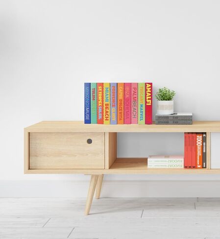 Preppy مكتب كتاب ديكور الرف وهمية فو الأزياء كتاب 10PCS فتاة جوز الهند الجمالية الدنماركية الباستيل Beachy الزينة الملونة غرفة ديكور الكتب الزخرفية ديكورات المنزل Preppy الاشياء غير تقليدي in Kuwait